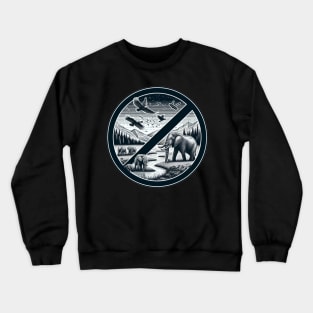 Lutte contre le braconnage. Crewneck Sweatshirt